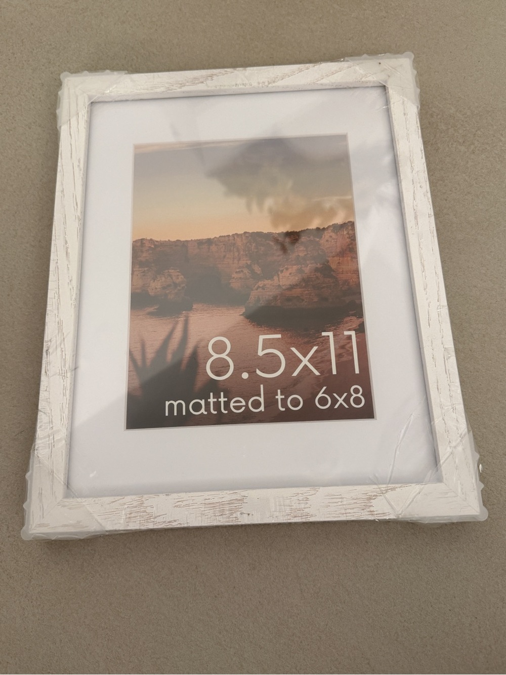 8.5”x11” Wood/Glass Frame